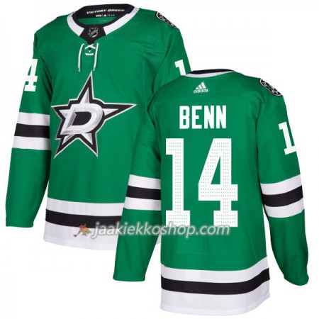 Miehille NHL Dallas Stars Jacket Pelipaita Jamie Benn 14 Adidas 2017-2018 Kelly Vihreä Authentic